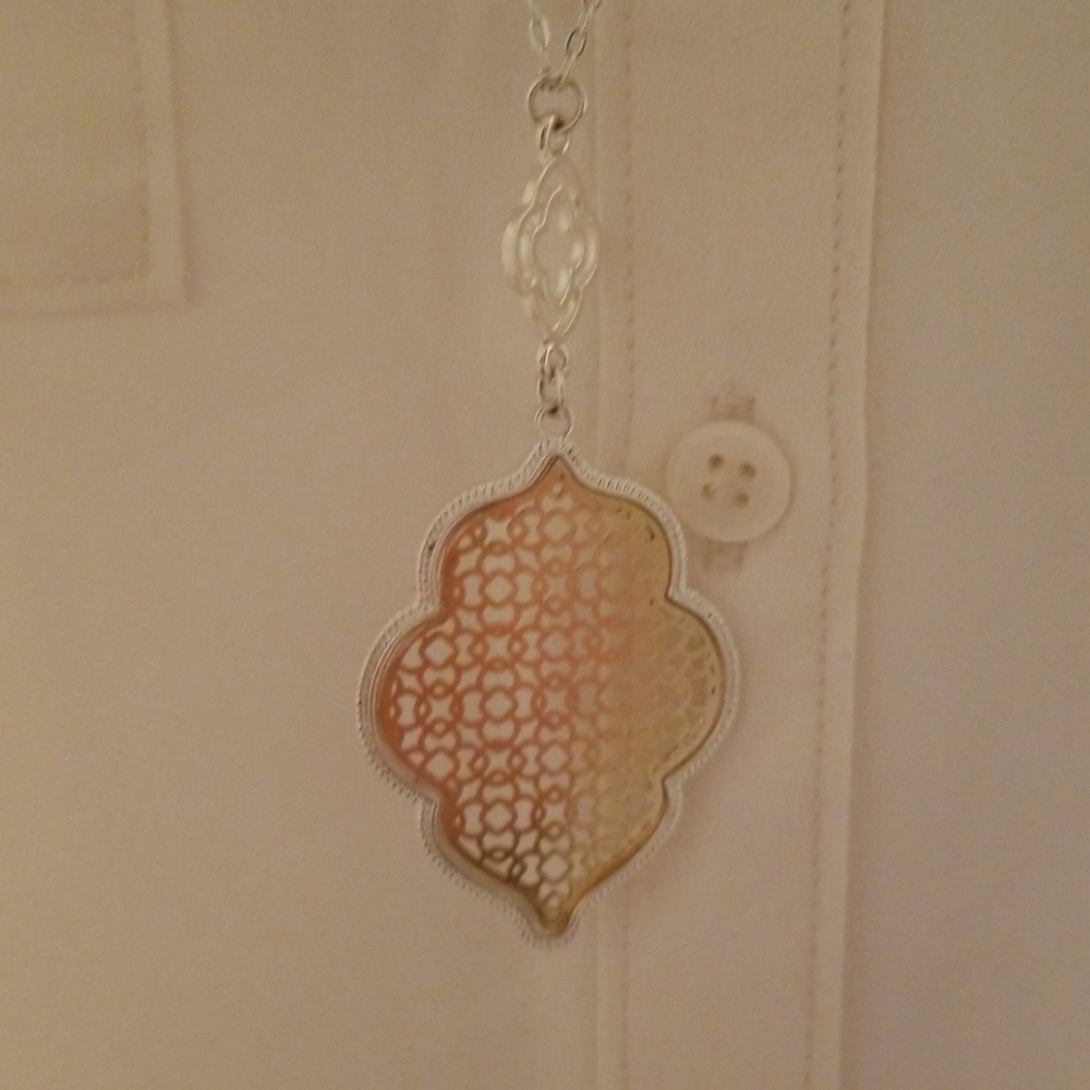 Moroccan Gold Sterling Silver Plated Long Necklace - Picture 6 of 8